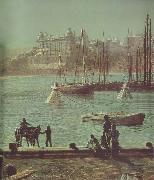 Atkinson Grimshaw, Detail of Scarborough Bay